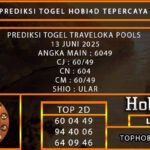 PREDIKSI TOGEL TRAVELOKA POOLS 13 JUNI 2025